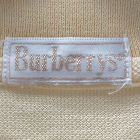 バーバリーズ BURBERRYS コットン 刺繍ロゴ 半袖ポロシャツ レディース import:M