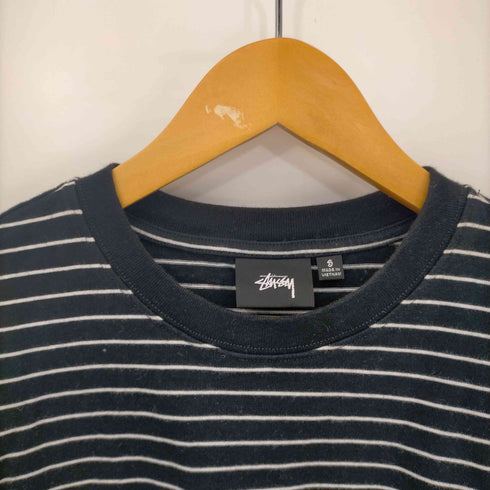 ステューシー Stussy 23SS Pin Striped Short-Sleeve Crew メンズ import:S