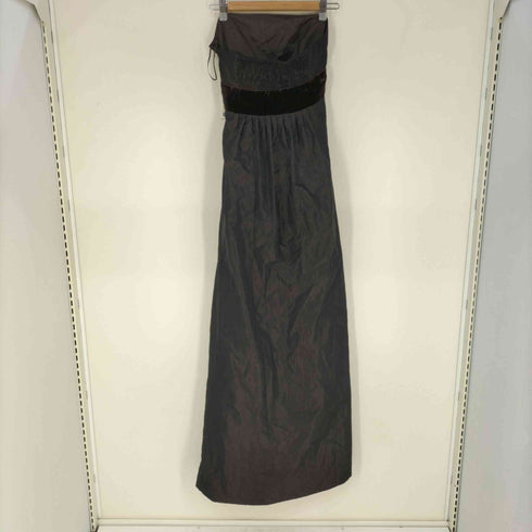 ザラ ZARA ベロア切替ベアワンピース レディース import:M