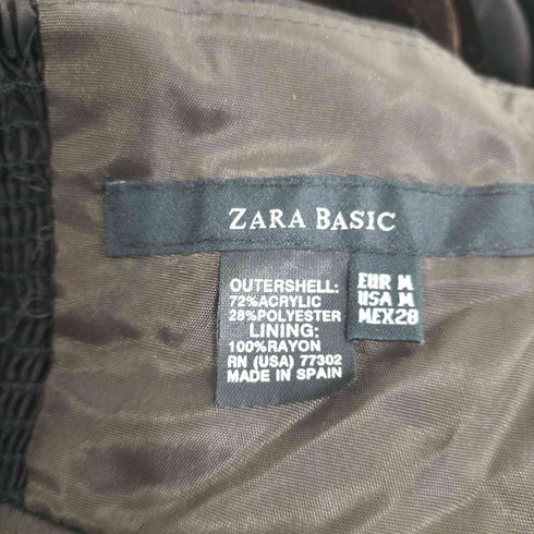 ザラ ZARA ベロア切替ベアワンピース レディース import:M