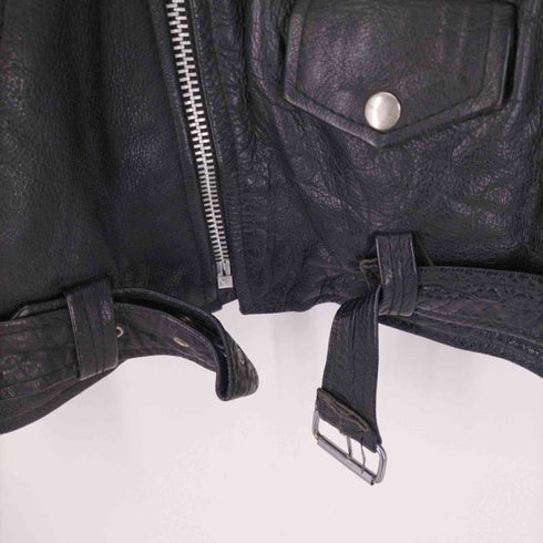 DIAMOND LEATHER 裏地キルティング ダブル ライダースジャケット アメジャン メンズ EUR:46
