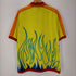 インクス INXX LXVI WE ARE THE CHAMPION プリント ジップアップ 半袖ポロシャツ メンズ import:L