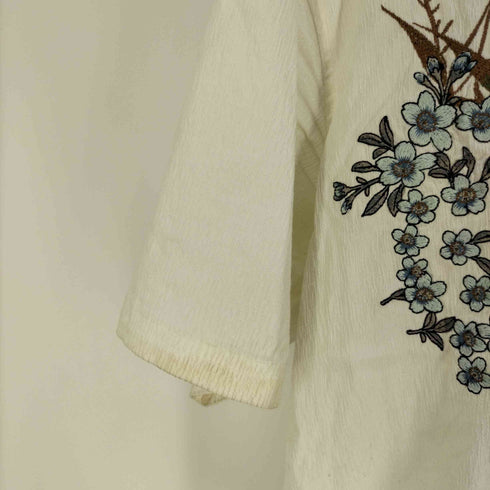 カラクリダマシイ 絡繰魂 19SS 信長の虎 刺繍 オープンカラー S/S シャツ 和柄 刺青 メンズ JPN:L