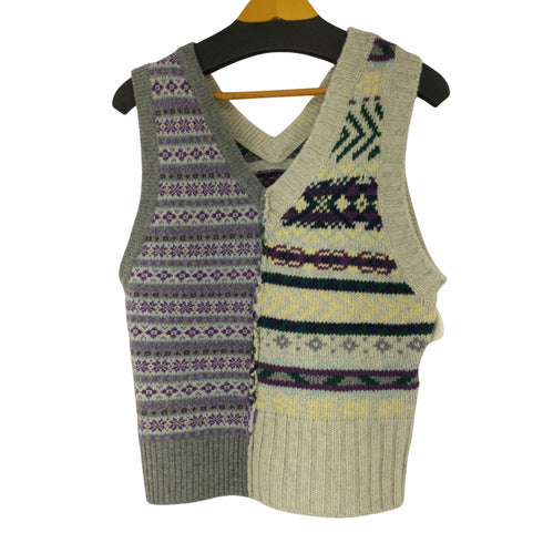 ビームスボーイ BEAMS BOY maturely / Fair Isle Up & Down Vest レディース