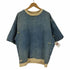 ザラ ZARA Crushed Denim Sweatshirts クラッシュド デニム スウェットシャツ ボロ メンズ import:XL
