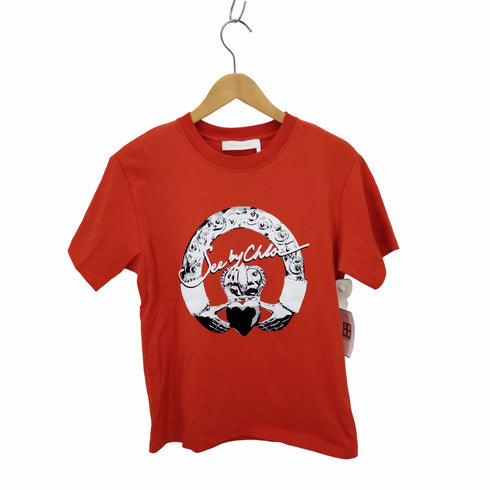 シーバイクロエ SEE BY CHLOE 20AW SBCクラウン ウォッシュドロゴTシャツ レディース import:S