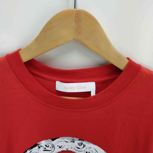 シーバイクロエ SEE BY CHLOE 20AW SBCクラウン ウォッシュドロゴTシャツ レディース import:S