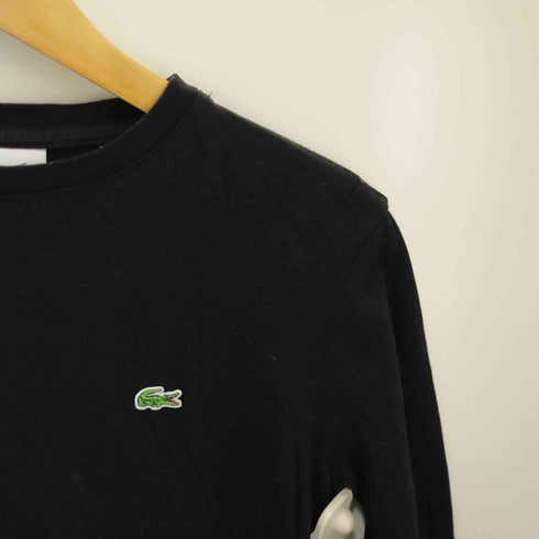 ラコステ LACOSTE ロゴ刺繍 クルーネックロングスリーブTシャツ レディース XXS