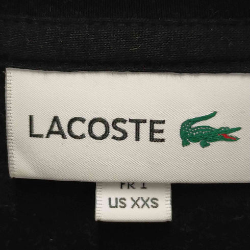 ラコステ LACOSTE ロゴ刺繍 クルーネックロングスリーブTシャツ レディース XXS