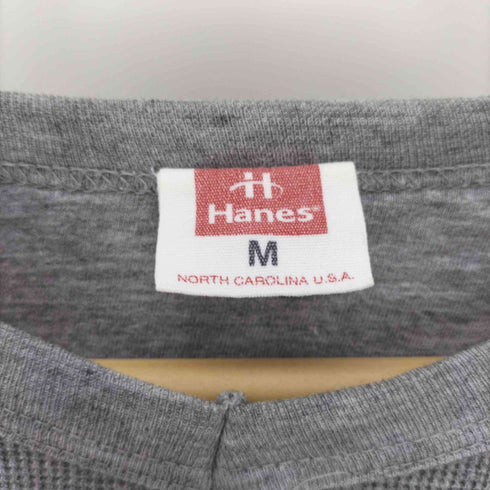 ヘインズ Hanes 80S USA製 サーマル L/S カットソー メンズ import:M