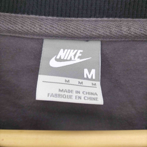 ナイキ NIKE 00S スウッシュ 刺繍 ラグランスリーブ クルーネック スウェット レディース import:M