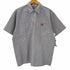 ベンデイビス BEN DAVIS OLD ヒッコリーストライプ 半袖ハーフジップワークシャツ メンズ import:M