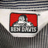 ベンデイビス BEN DAVIS OLD ヒッコリーストライプ 半袖ハーフジップワークシャツ メンズ import:M
