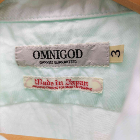オムニゴッド OMNIGOD コットン L/S プレーン カラー シャツ メンズ JPN:3