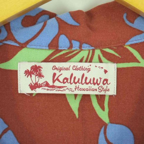 kaluluwa 総柄 開襟 レーヨン オープンカラーアロハシャツ メンズ JPN:M