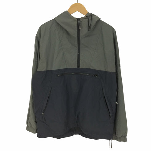 ラッキーストライク LUCKY STRIKE 90-00S 裏地メッシュ ナイロン カラーブロック リップストップ アノラック パーカー メンズ import:L