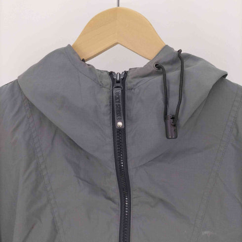 ラッキーストライク LUCKY STRIKE 90-00S 裏地メッシュ ナイロン カラーブロック リップストップ アノラック パーカー メンズ import:L
