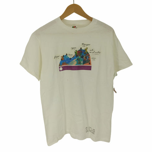 00S FRUIT OF THE LOOM ボディ 自然と文化の出会う公園 ジャパニーズプリント S/S Tシャツ メンズ import:M