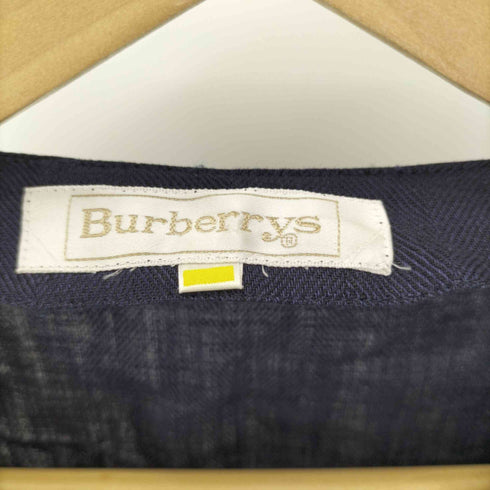 バーバリーズ BURBERRYS 90S リネン ヘリンボーン S/S シャツワンピース レディース