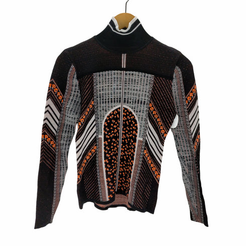 マメクロゴウチ Mame Kurogouchi Osmanthus Motif JacquardPullover金木犀柄ジャガードニット レディース 1