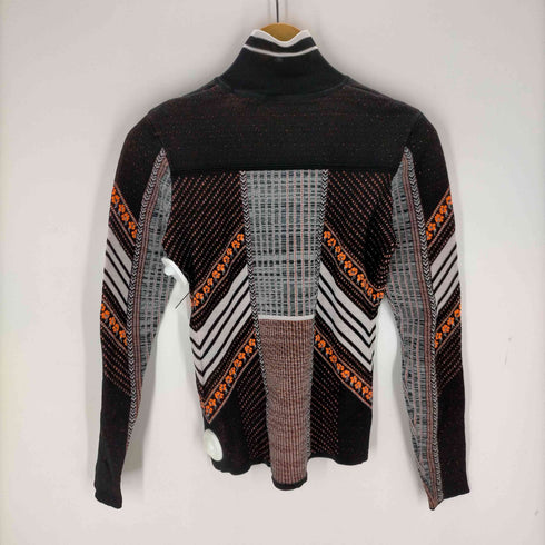 マメクロゴウチ Mame Kurogouchi Osmanthus Motif JacquardPullover金木犀柄ジャガードニット レディース 1