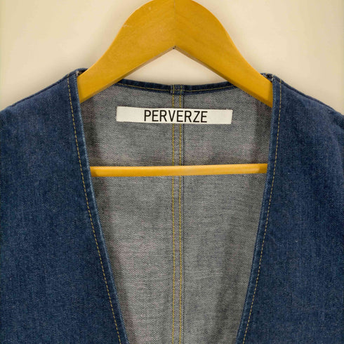 パーバーズ PERVERZE デニムジレ メンズ
