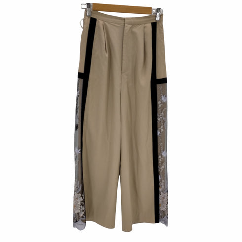 ミューラル MURRAL framed flower pants レディース 36