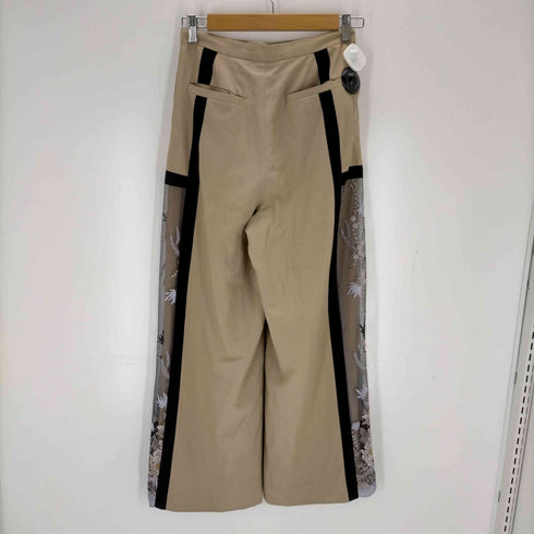 ミューラル MURRAL framed flower pants レディース 36