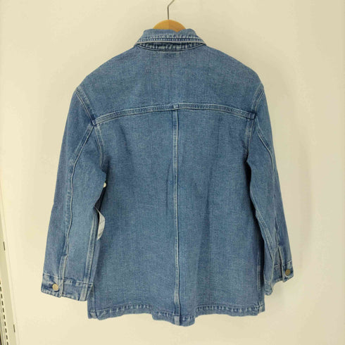 ローレンラルフローレン LAUREN RALPH LAUREN 80-90S デニム カバーオール ジャケット ガチャポケ レディース import:M