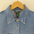 ローレンラルフローレン LAUREN RALPH LAUREN 80-90S デニム カバーオール ジャケット ガチャポケ レディース import:M