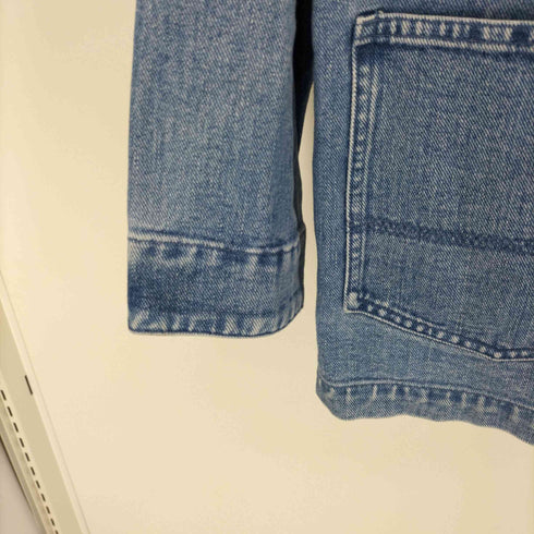 ローレンラルフローレン LAUREN RALPH LAUREN 80-90S デニム カバーオール ジャケット ガチャポケ レディース import:M