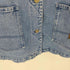 ローレンラルフローレン LAUREN RALPH LAUREN 80-90S デニム カバーオール ジャケット ガチャポケ レディース import:M
