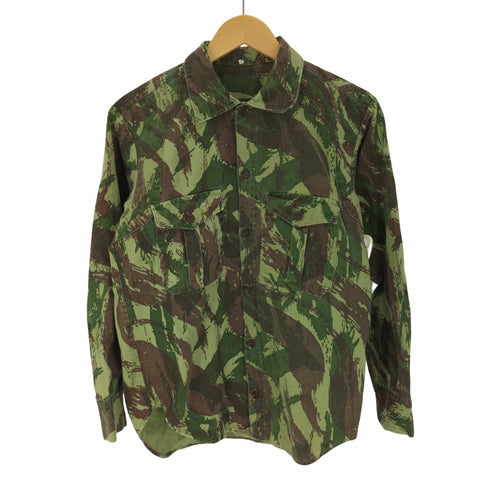 Portuguese Army ポルトガル軍 LIZARD CAMO リザードカモ ヘリンボーン BDU ミリタリー シャツ メンズ 3