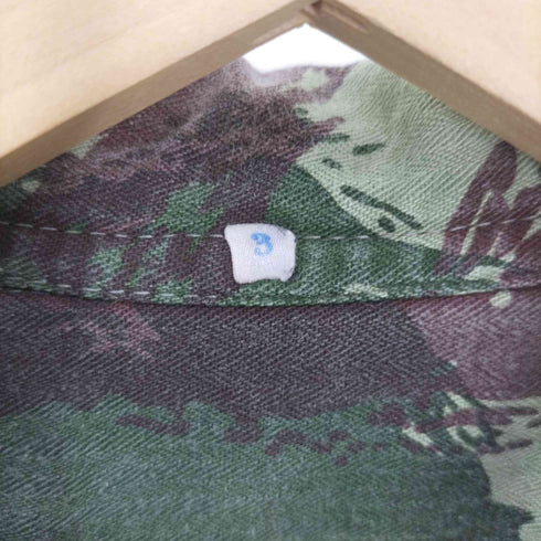 Portuguese Army ポルトガル軍 LIZARD CAMO リザードカモ ヘリンボーン BDU ミリタリー シャツ メンズ 3