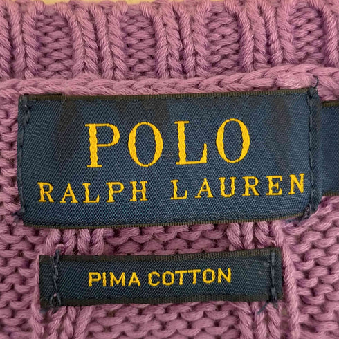 ポロラルフローレン POLO RALPH LAUREN PIMA COTTON Vネック コットンニット レディース import:S