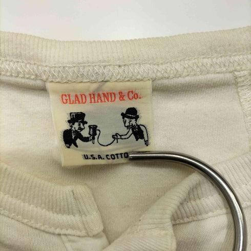 グラッドハンド GLADHAND 両面プリント ヘンリーネックシャツ メンズ import:XL