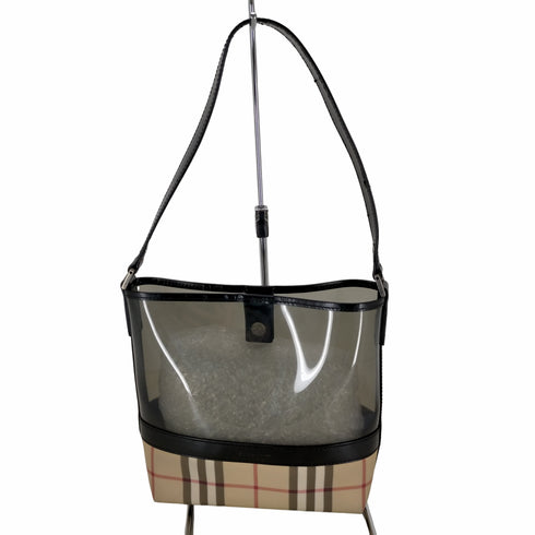 バーバリー BURBERRY ノヴァチェック クリアハンドバッグ レディース
