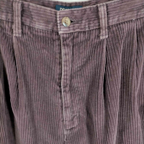 ドッカーズ DOCKERS 00's 2タック 太畝 コーデュロイテーパードパンツ メンズ 32/30