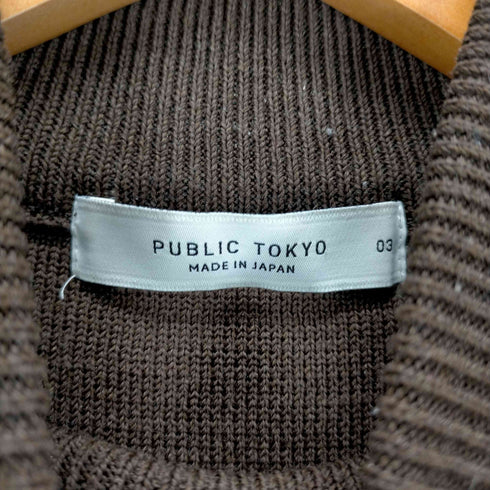 パブリックトウキョウ PUBLIC TOKYO バウンドウールミラノリブハイネックニット メンズ JPN:3