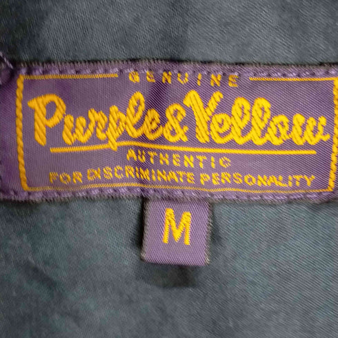 パープルアンドイエロー Purple&Yellow ピーチスキンフーデットビッグシャツ メンズ JPN:M