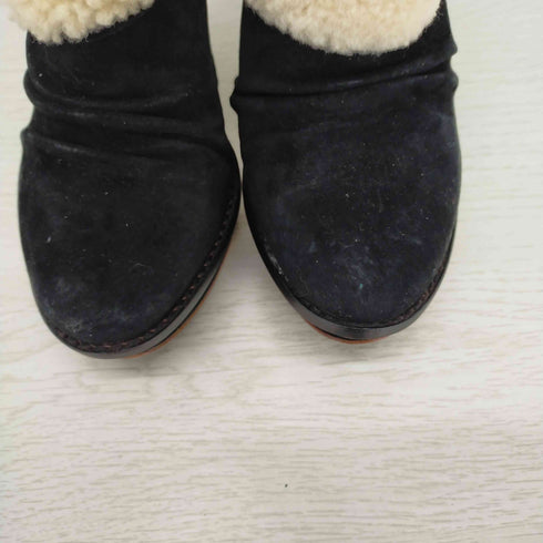 アグオーストラリア UGG Australia ジョーゼット ブーティ ハイヒール スエード レザー 切替 ボア レディース 25