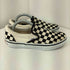 バンズ VANS V98CLA SLIP ON BLK/WHT CHECK レディース JPN:22.5