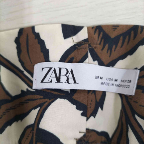 ザラ ZARA TÚNICA ESTAMPADO FLORAL CINTURÓN レディース JPN:M
