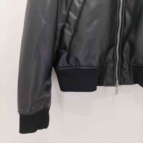ザラ ZARA フェイクレザーボンバージャケット メンズ import:XL