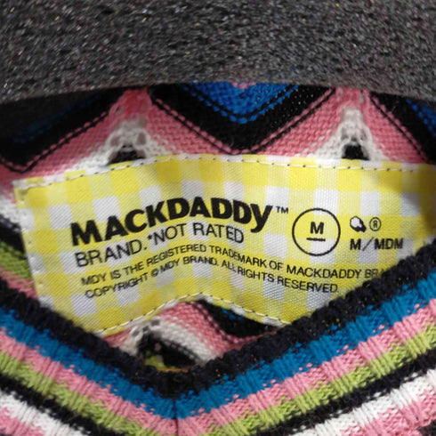 マックダディー MACKDADDY カラフルヘリンボーンニットベスト メンズ import:M