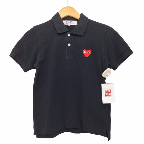 プレイコムデギャルソン PLAY COMME des GARCONS ロゴ刺繍 ポロシャツ レディース JPN:S