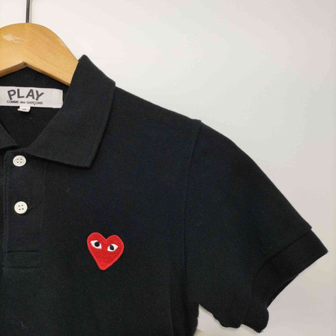 プレイコムデギャルソン PLAY COMME des GARCONS ロゴ刺繍 ポロシャツ レディース JPN:S