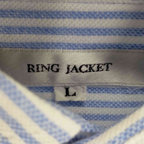 リングジャケット RING JACKET L/Sシアサッカーストライプシャツ メンズ JPN:L
