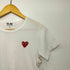 プレイコムデギャルソン PLAY COMME des GARCONS ロゴプリント ワッペン クルーネックTシャツ レディース JPN:S