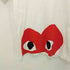 プレイコムデギャルソン PLAY COMME des GARCONS ロゴプリント ワッペン クルーネックTシャツ レディース JPN:S